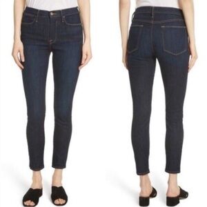 FRAME Denim Le High Skinny Crop Jeans in Dame - 28